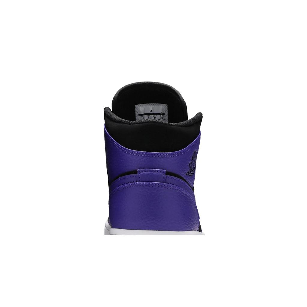 Air Jordan 1 Mid 'Dark Concord' (Unisex) Black / Dark Concord-White Vintage Basketball Shoes 554724 051