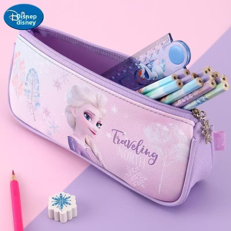 Frozen Princess Cartoon Pencil Case For Girls With Large Capacity And Backpack Storage