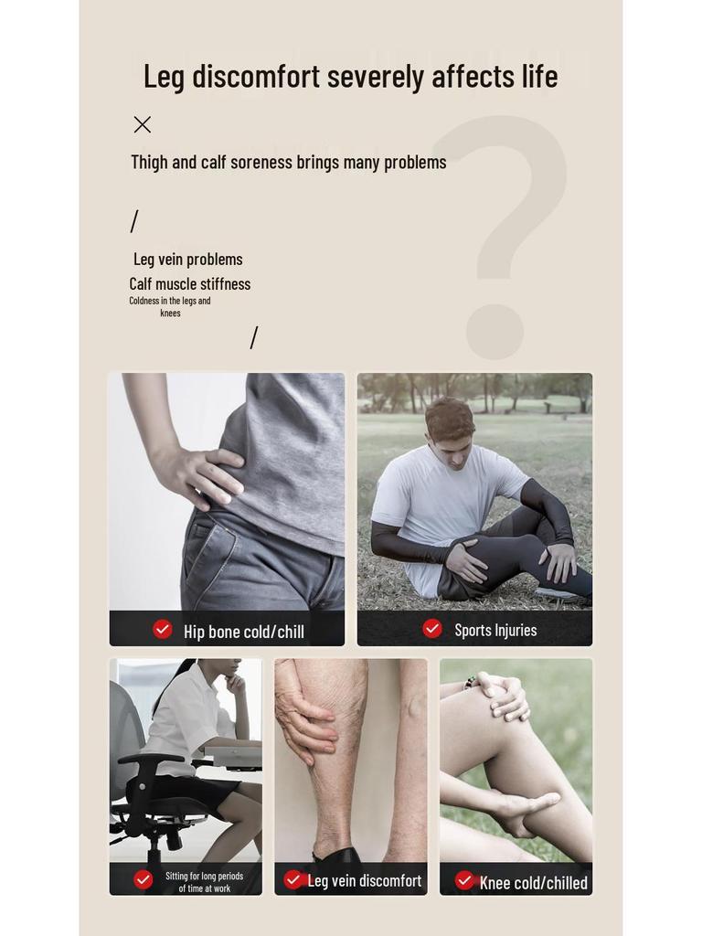 Electric Heating Knee Pads for Warmth, Joint Relief, and Full-Body Massage Therapy