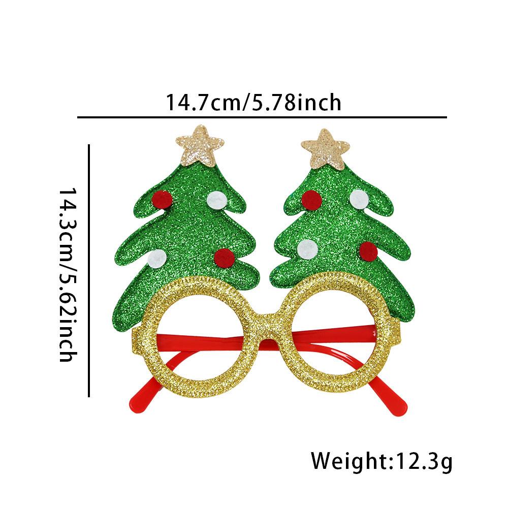 Handmade Plastic Colorful Christmas Glasses Perfect For Kids Featuring Cheerful Santa And Designs Reindeer