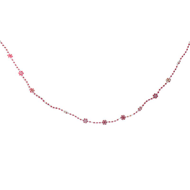 Colorful Candy Pendant Garland Ins Tassel Beaded Sweets Ball String Handmade Nursery Children Room Christmas Tree Decor