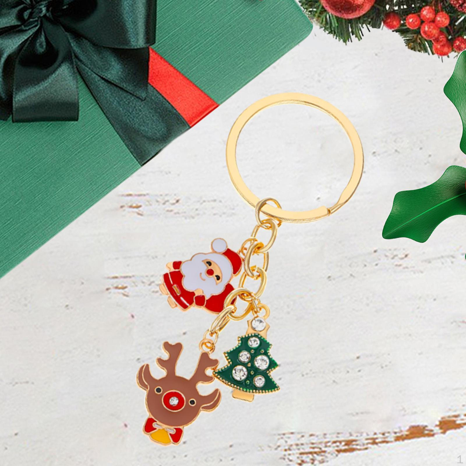 

Рождественский брелок для ключей, сумка, подвеска, украшение, брелок, кошелек, кулон, ручная работа, рождественский брелок, декор для with Deer
