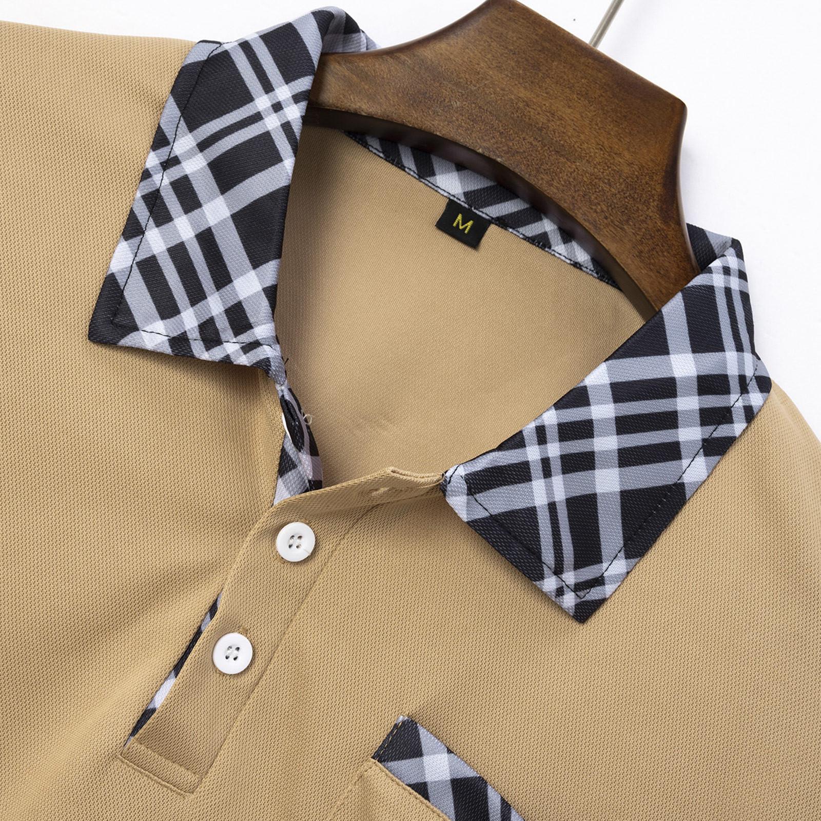 Мужская летняя дышащая рубашка с короткими рукавами и культурой отдыха M розовый — фото 6