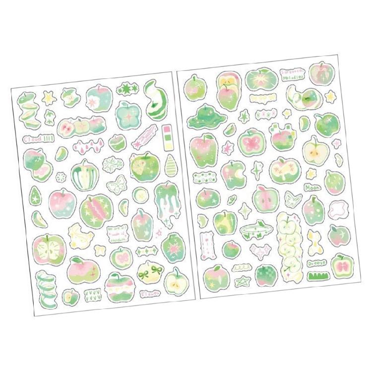 Tear Resistant Decorative Scrapbooking Sticker for Craft Enthusiasts Featuring Playful Fruit Illustrations Washable