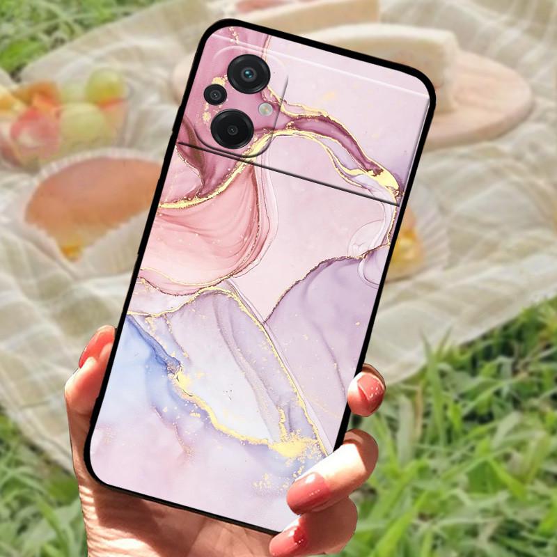 For Xiaomi Poco M5 4G Case Cover For Poco M4 5G Soft Silicone Black Bumper For Redmi Note 11R Shockproof Protective Funda Coque