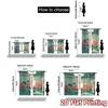 2pcs   2D FLAT PRINTING Curtains (Without Rod) SurgicalRoom Popular Curtain Cloth Versatile Durable Polyester Curtains