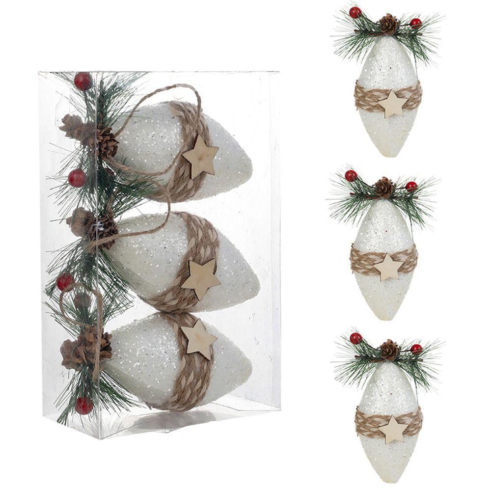 with Berry Leaves Christmas Tree Ball Red Green Plaid Cloth Christmas Tree Ornament  Xmas Decor