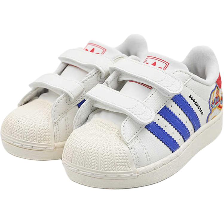 Adidas Superstar 2 Comfort Closure I Chinese New Year Baby Sneakers White Cloud-White Semi-Cobalt-Blue JR8007