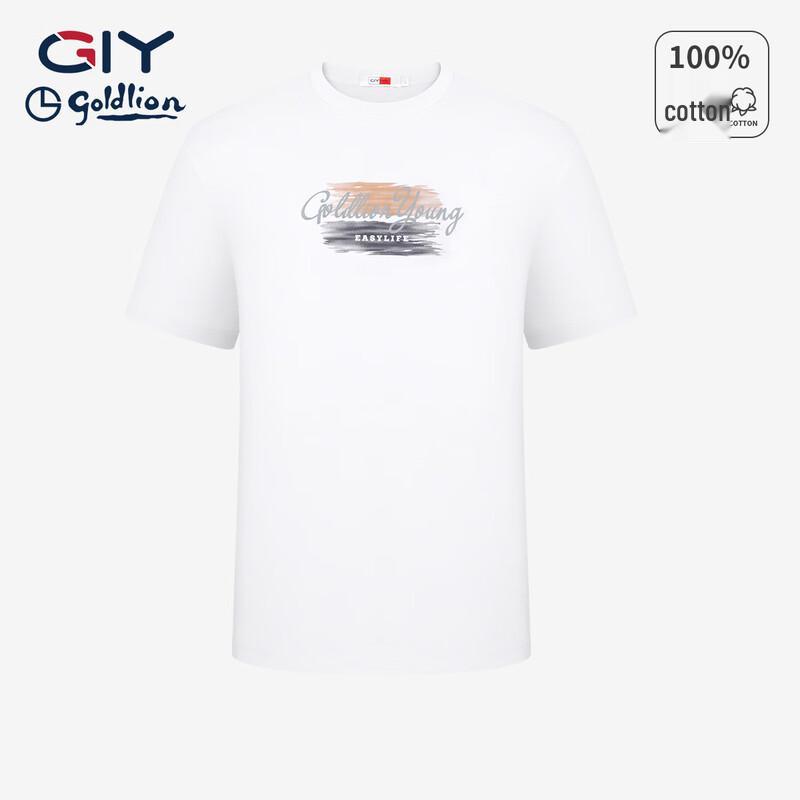 

Goldlion Men s Summer Casual Round Neck Short Sleeve T-Shirt TSR0034-PT075 2XL