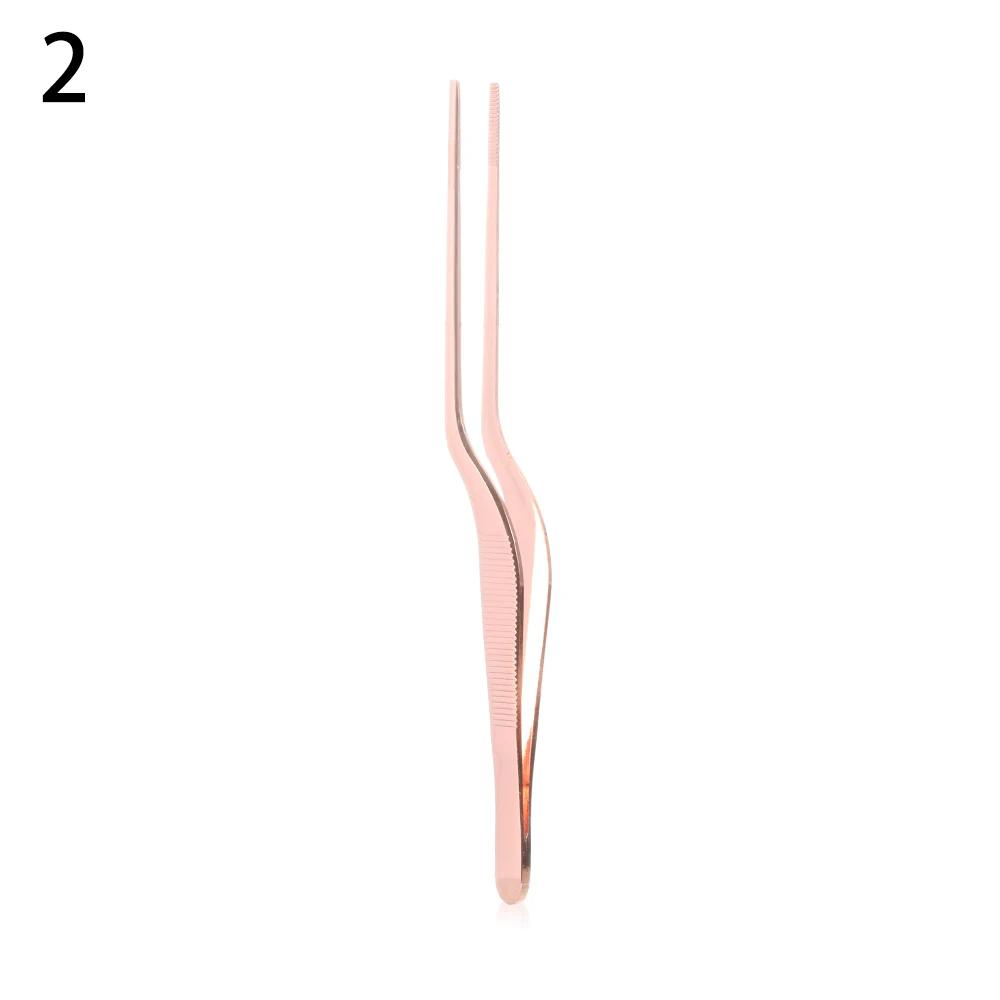 Stainless Steel Barbecue Tongs Serving Presentation Kitchen Tool Multiple Types Silver Plating Chef Food Tweezer BBQ Clip