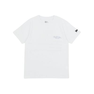 New Era Manga Curta TAGGING Tamanho 160 YTH SS CT TEE TAGGING LOGO WHI 14414383 NER36K2538 Camiseta Infantil, Algodão, LOGO, Branco,