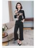 Women's Retro Floral Chiffon Long-Sleeve Shirt for Autumn & Spring