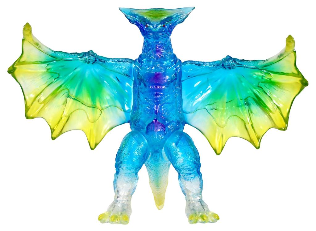 Character Content Production (CCP) Middle Size Series Gamera [3rd Release] Gyaos (1995) Clear Blue Ver. Approx. 130mm PVC Painted Complete Soft Vinyl