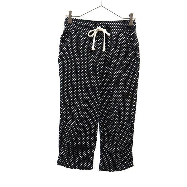 Fred Perry Dot Quarter Pants M Black Cropped Women Used