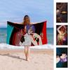 Popular Action Anime C-Chainsaw M-Man R-Reze A-Arc Microfiber Printed Beach Towel Yoga Beach Running Absorbent Soft Towel