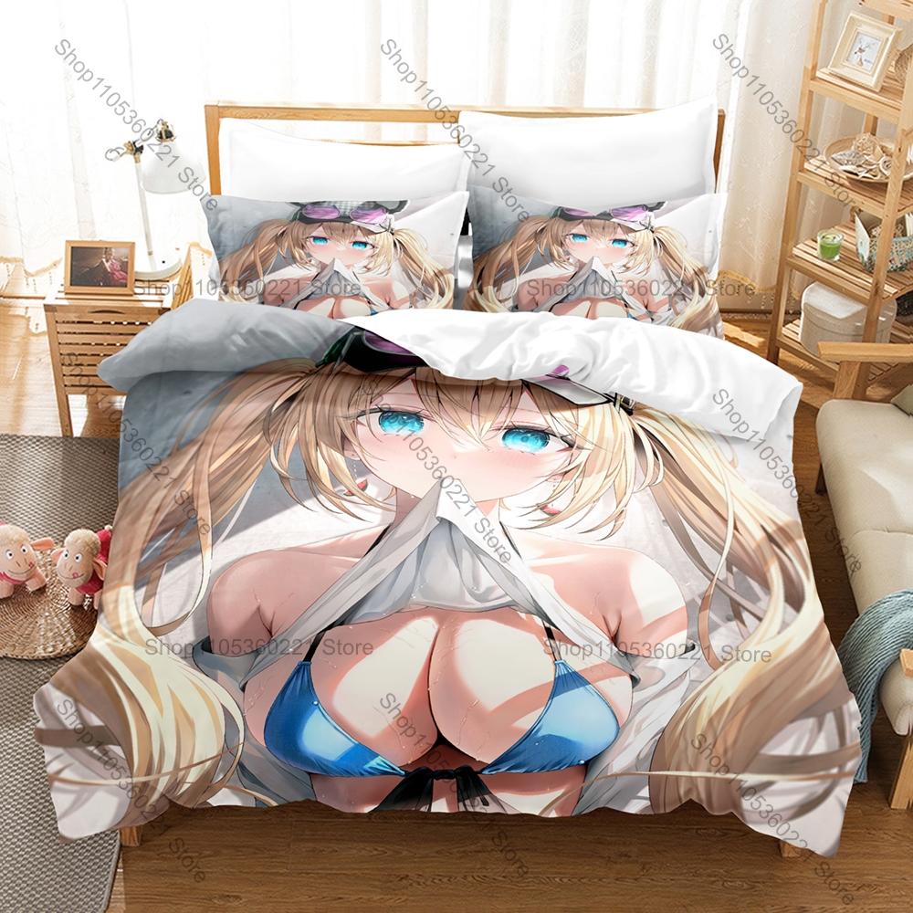 Devil Homura Akemi Duvet Cover + 2 Pillowcases Puella Magi Madoka Magica Dark Magical Girl Bedding Set Soft Fabric Decor Anime