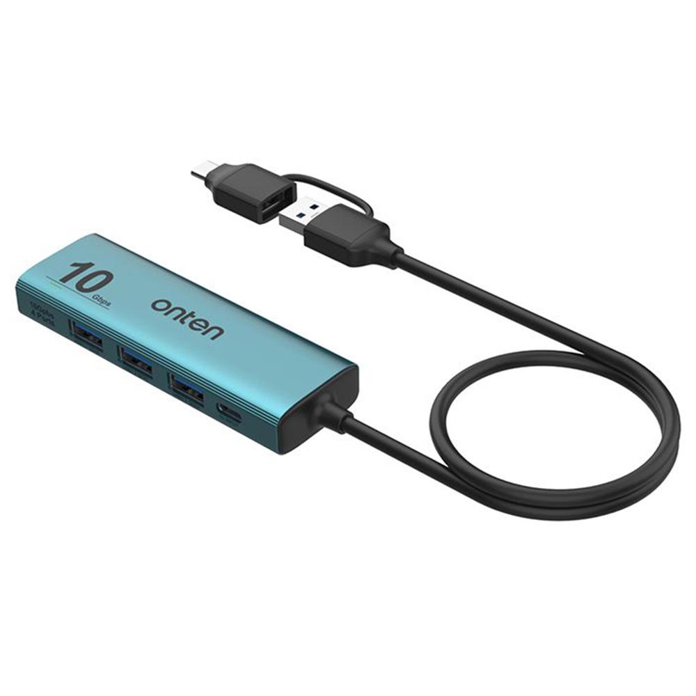 ONTEN UCA611+ 10G USB-A/USB-C to USB-A Converter 4 Port USB 3.2 Gen2 Hub with Charging Function