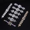 1PC Sew-On Trim DIY Marquise Teardrop & Round for Clothes Shoes Bags Belt Sash Appliques Glitter Wedding Dress Rhinestone Chain