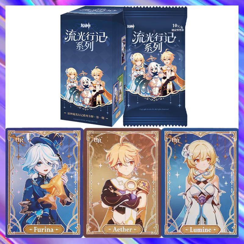 Genuine Genshin Impact Card Streams of Light Collection Genuine Trading Card Volume 1 Game Character Collection Card