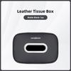CTCE1 Car Tissue Box Holder Leather Car Armrest Napkin Case Sun Visor Backseat Bag For BMW 50th Anniversary Edition E46 E53 E90 E60 E9