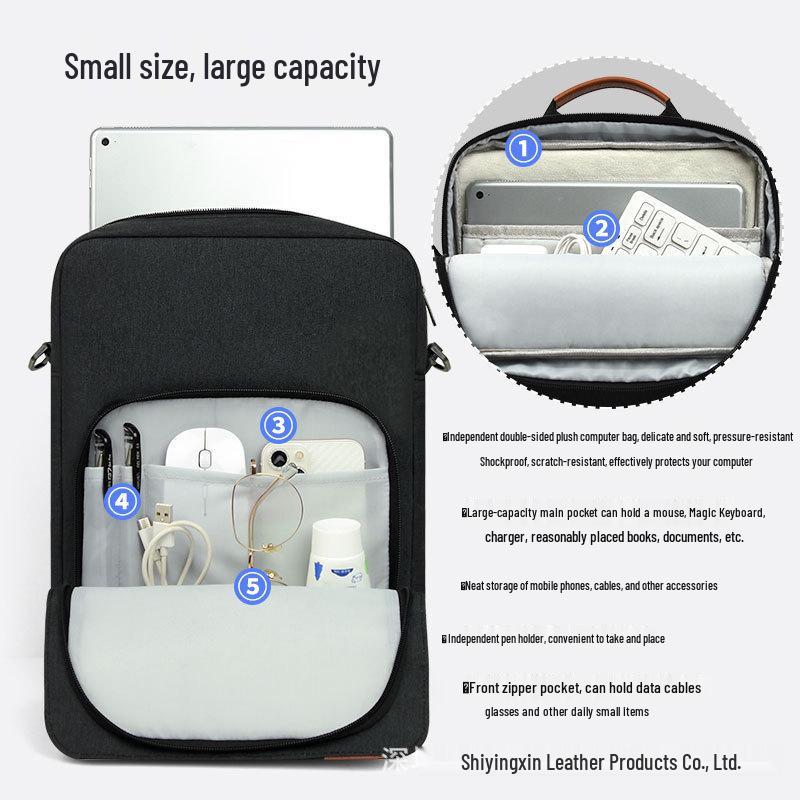 Minimalist 13/11" iPad Tablet Shoulder Bag - Crossbody Handbag