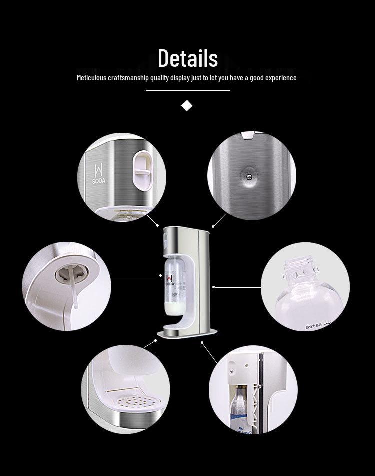 Nibu Soda Water Maker: Home & Commercial Beverage Carbonator for Soda, Bubbles, and Milk Tea.