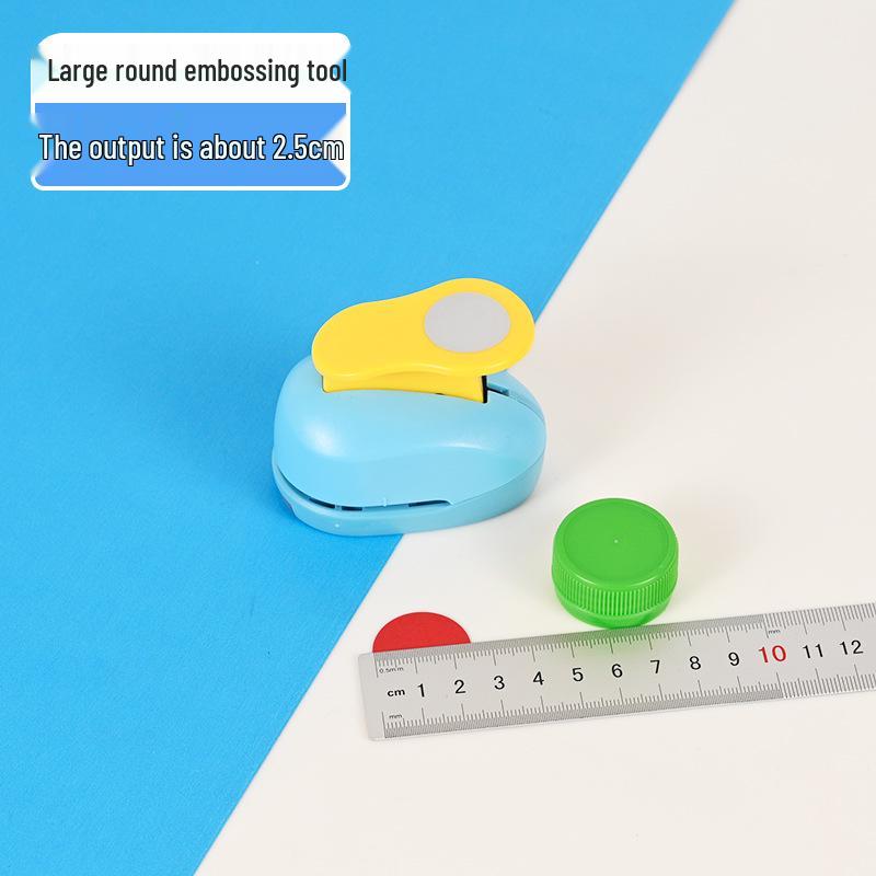 Children's DIY Embossing Machine: Easy Large Flower Punch for Kindergarten Craft and Paper-Cutting Projects