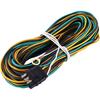 Miady 25Ft Trailer Wiring Harness With 4 Flat Connector, 18 AWG Color Coded Wires Trailers Light Wirings Harness Extension With 4Ft White Ground Wire