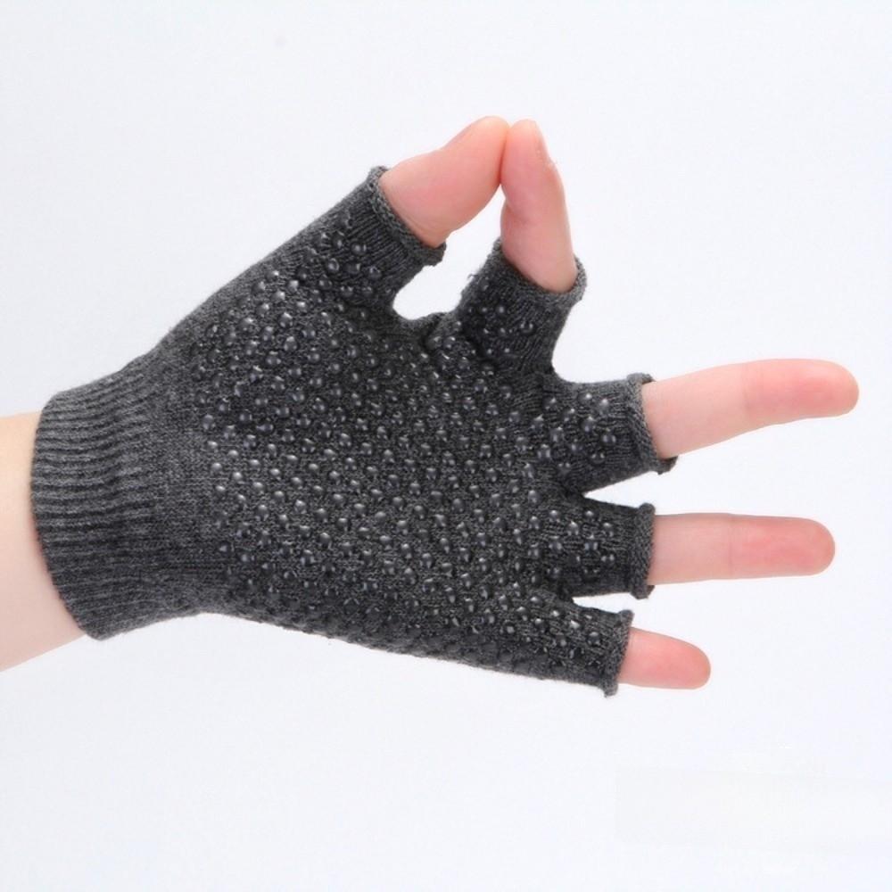 1 Pair Knitted Yoga Gloves Lightweight Cycling Gloves Fingerless Gloves Fitness Exercise