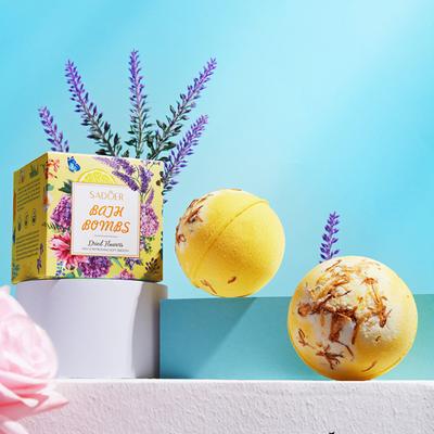 Dried Flower Explosive Bath Salt Ball 100gCleansing Fragrance Bath Ball