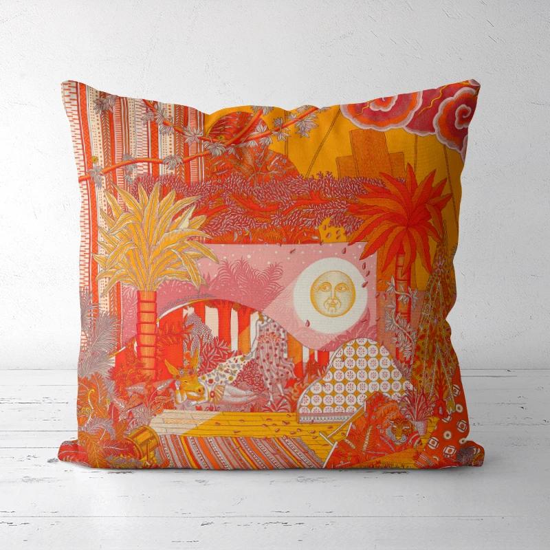 A Drop Shipping Printed Cushion Cover Decorative Pillowcases High-end Royal High Quality Thick Europe Rich Italy Design 1-27#