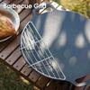 Grillrost Camping Kochen Backnetz Edelstahl Kühlregal Drahtgitter Kuchen Lebensmittelregal Feuerkochgrill Grillrost