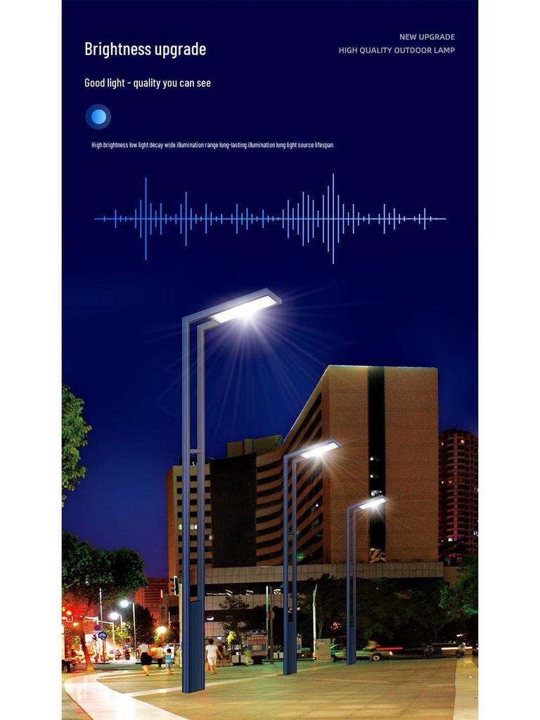 3-Meter Modern Aluminum Solar Courtyard Light - Waterproof & Rustproof for Outdoor Use