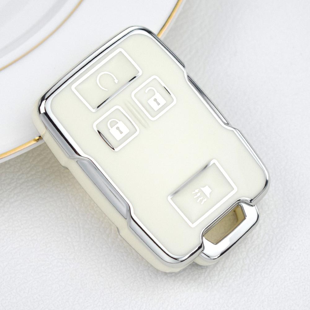 

4 Button TPU Remote key Case For Chevrolet Tahoe Suburban Sierra Silverado For GMC Yukon XL Terrain Smart Key Shell Fob белый