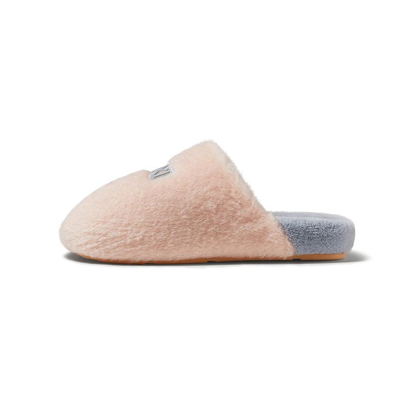 PUXI simple new wool slippers non-slip breathable thickened warm home slippers Baotou winter slippers