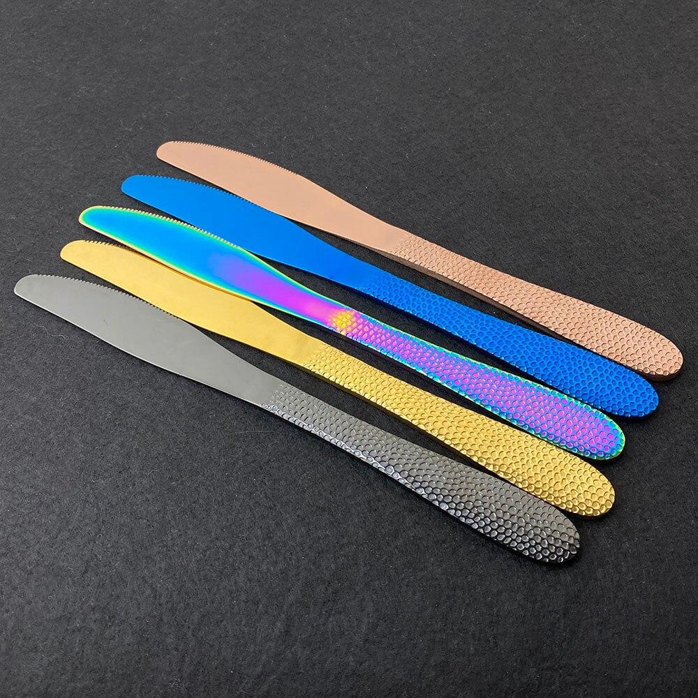 40ks/sada Nová luxusní sada zlatých příborů Zrcadlo Sada příborů Nerezové příbory Nůž Vidlička Lžíce Čajová lžička Na doma