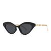 Gg0978  Cat-Eye Narrow Modern Retro Rope Decorative Sunglasses Trendy Street Photography Model Catwalk Sunglasses