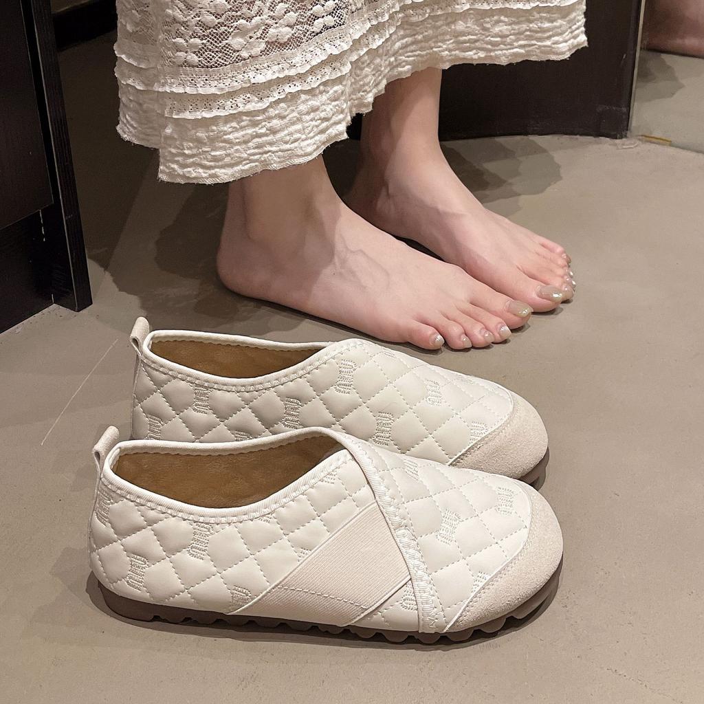 French Flat-soled Single Shoes Women's 2025 Autumn New Small Fragrant Temperament Versatile Mary Jane Retro Shallow Mouth Grandma Shoes