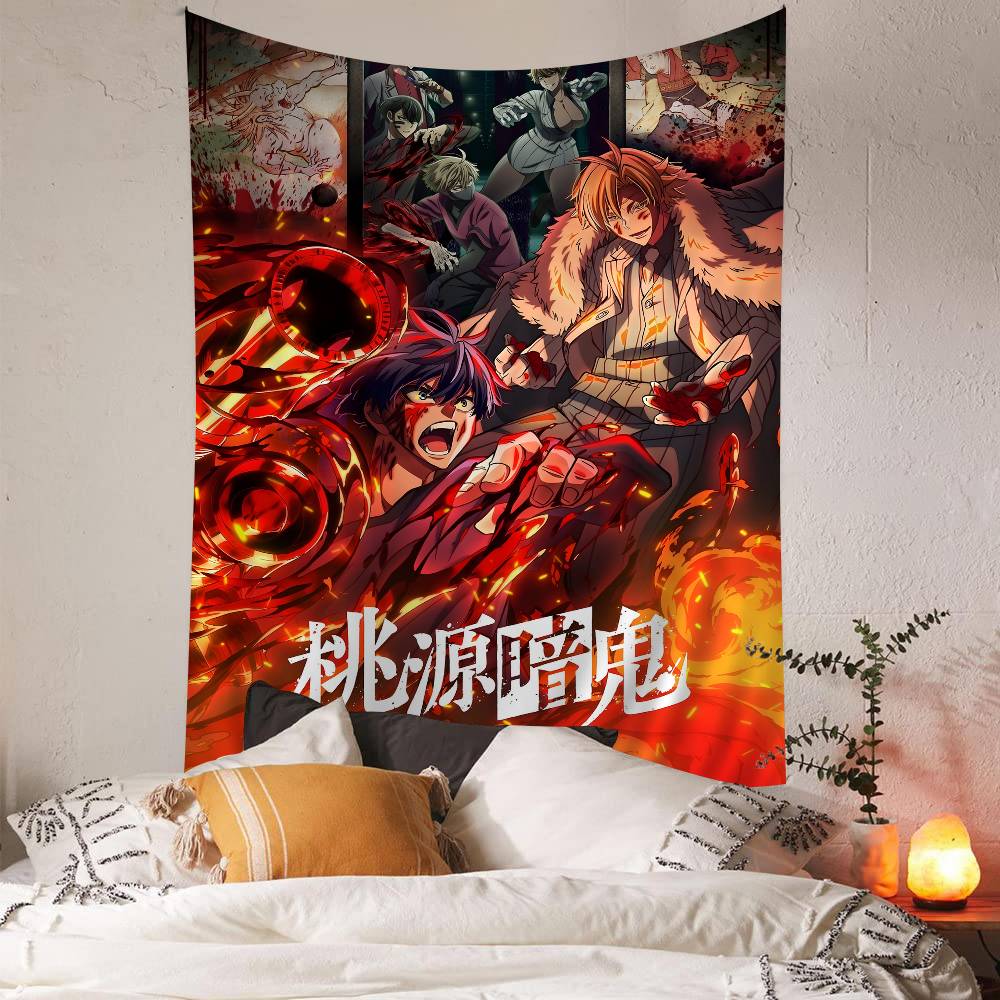 Hot Anime TTougen AAnki DIY Wall Tapestry Art Science Fiction Room Home Decor Wall Art Decor