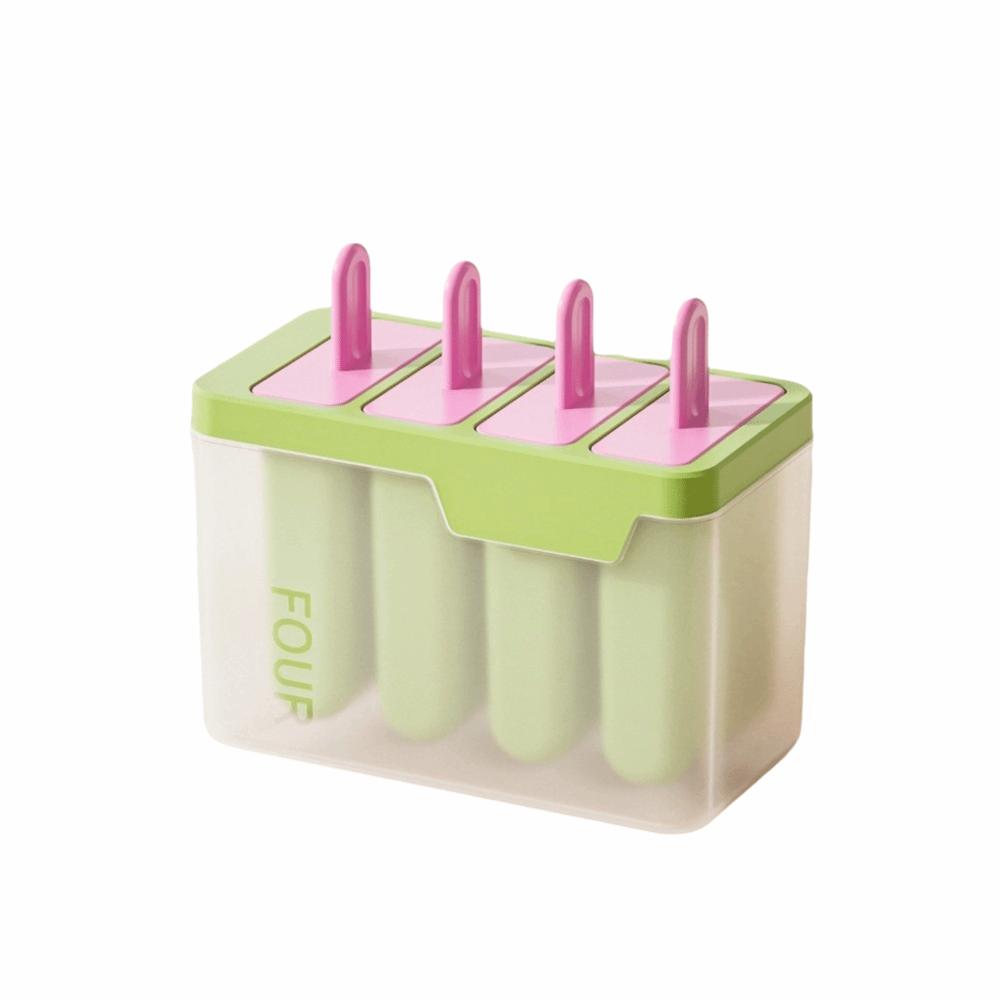 Kreatives Design Hausgemachte Eisbox Wiederverwendbare Eis am Stiel Form Würfelform Eiscreme Eis am Stiel Form Sommer