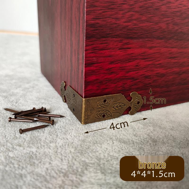 Antique Bronze Double-Sided Corner Protector for Jewelry Box (5cm)