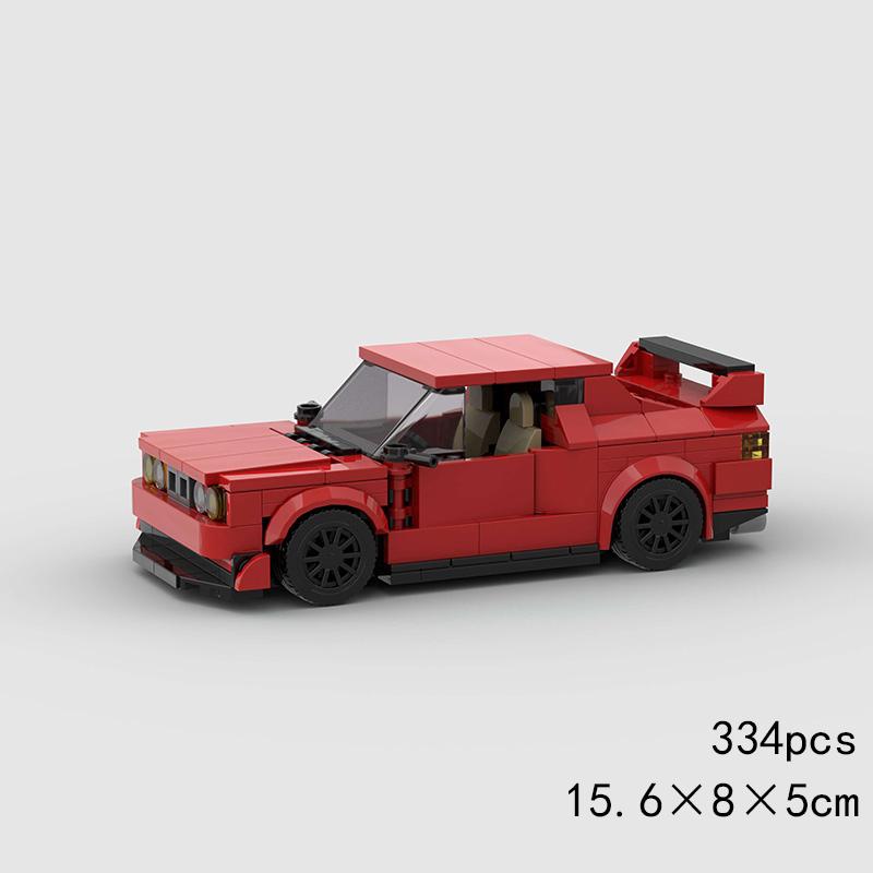 MOC Viteză Sport Super Mașină de Curse Model Blocuri de Construcție Cărămizi DIY Oraș Tehnic Raliu Mare Vehicul de Curse Cadou de Crăciun Jucărie