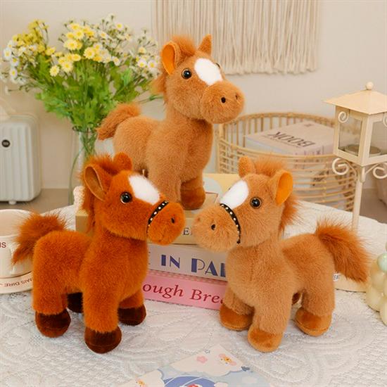 Adorable Horse Plush Doll - Soothing Year Mascot & Perfect Birthday Gift for Kids