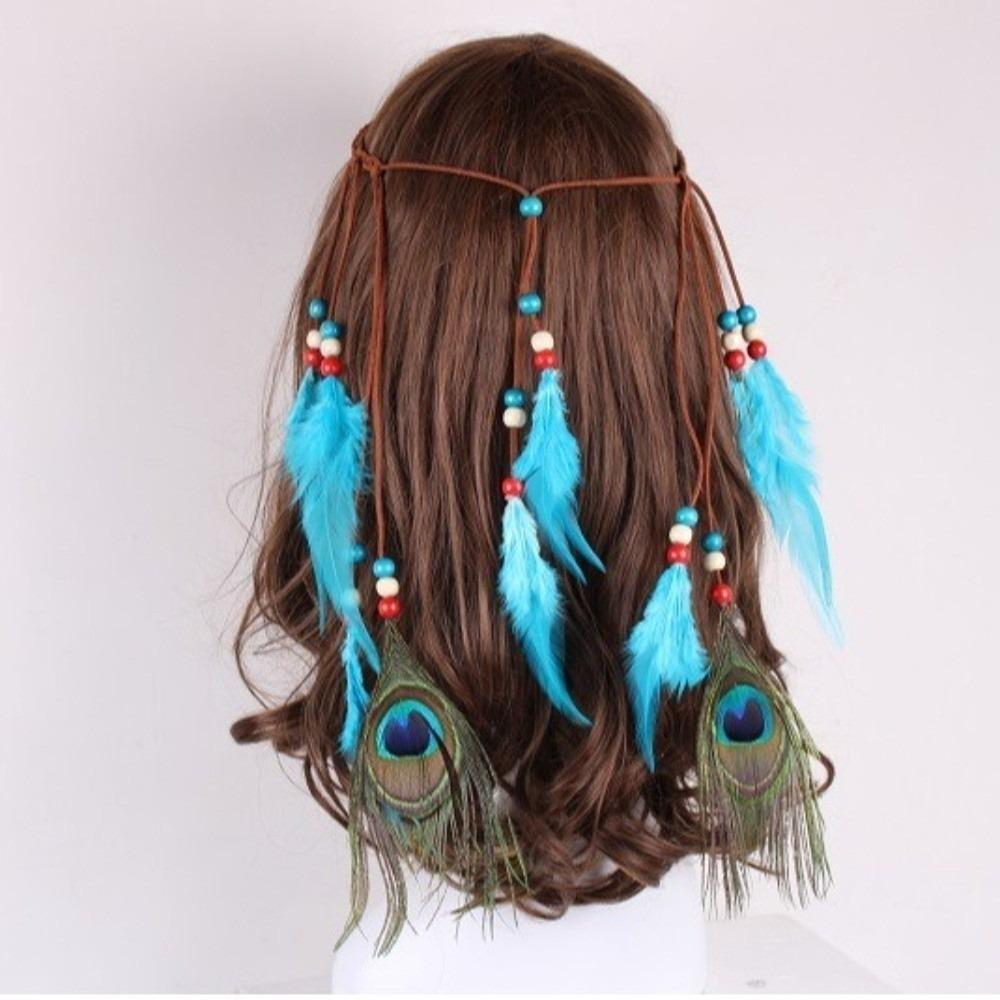 Cascading Tassels Bohemian Tassel Headband Tribal Feather Hair Extensions Spiritual Retreat Wear