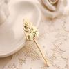 Hair Clip Retro Olive Branch Hairpin Bride Headdress Bangs Pin Non-slip Barrette for Girls Women Type 1