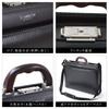 [Japanese Bag] Toyooka-made, Artisan-crafted Dulles Bag, B4 Size, Premium Natural Wood Business Bag, Made In Japan, 42cm Wide, Black
