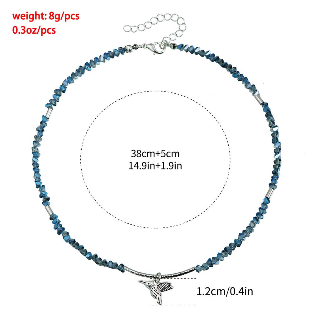 Trendige Minimalistische Vogelanhänger Halskette Verstellbare Kette Leichte Schlüsselbein Kette für Damen Modeschmuck Geschenk