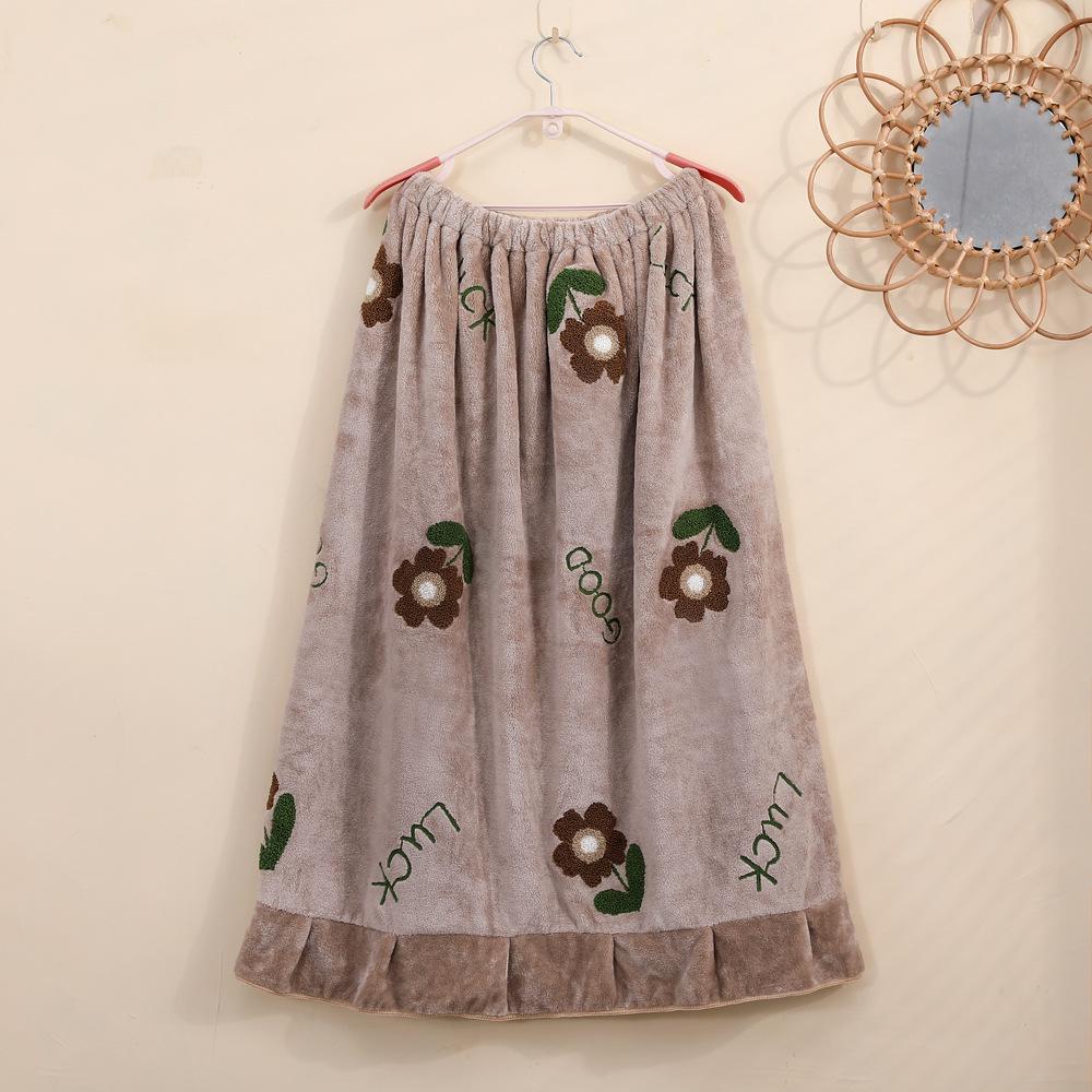 Quick-Dry Coral Fleece Hooded Cloak Bathrobe for Adults and Kids