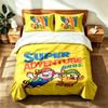Tiempo de Aventura (1) Juego de 3 piezas adecuado para dormitorios principales suave y cómodo un regalo ideal para familiares y amigos Incluye una funda nórdica y dos almo