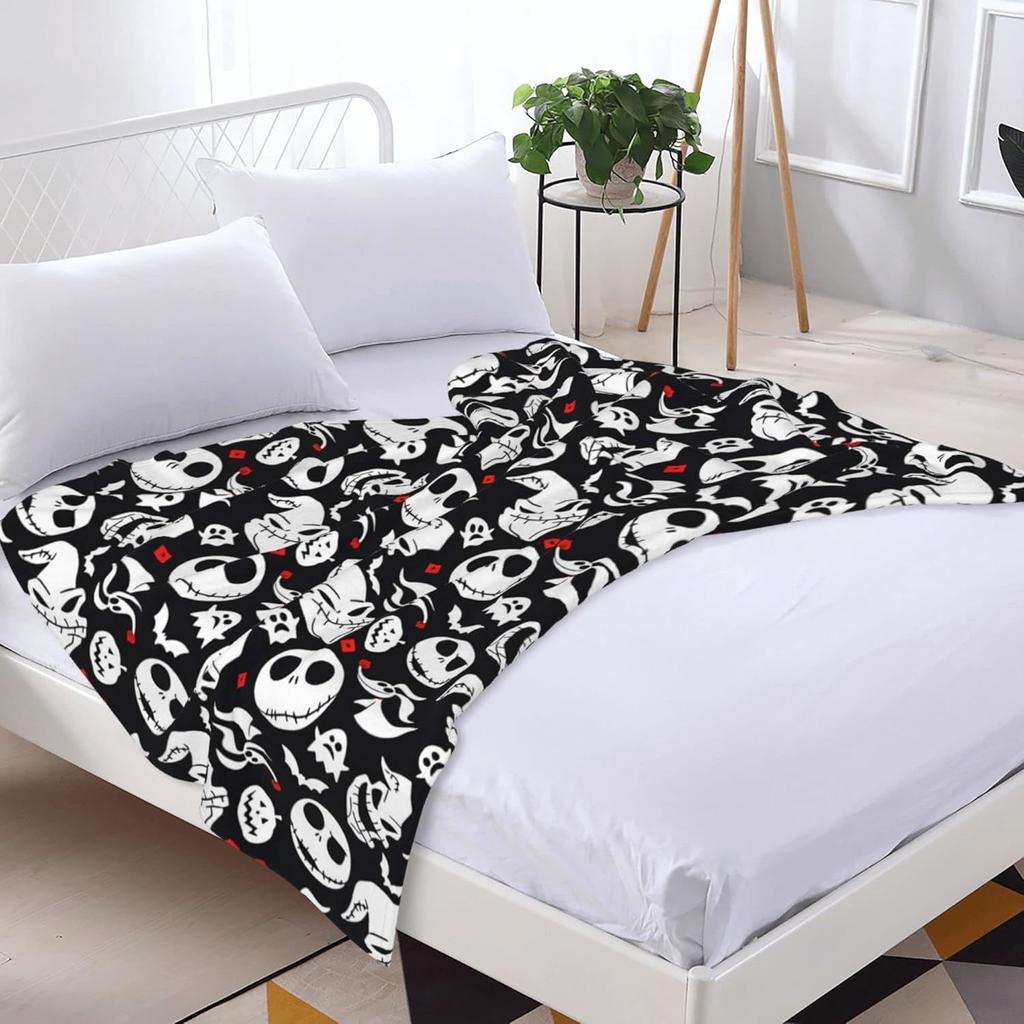 Halloween Blanket Christmas Cozy Soft Plush For Couch Living Room Blanket Interesting Festival Gift For Kids Adults